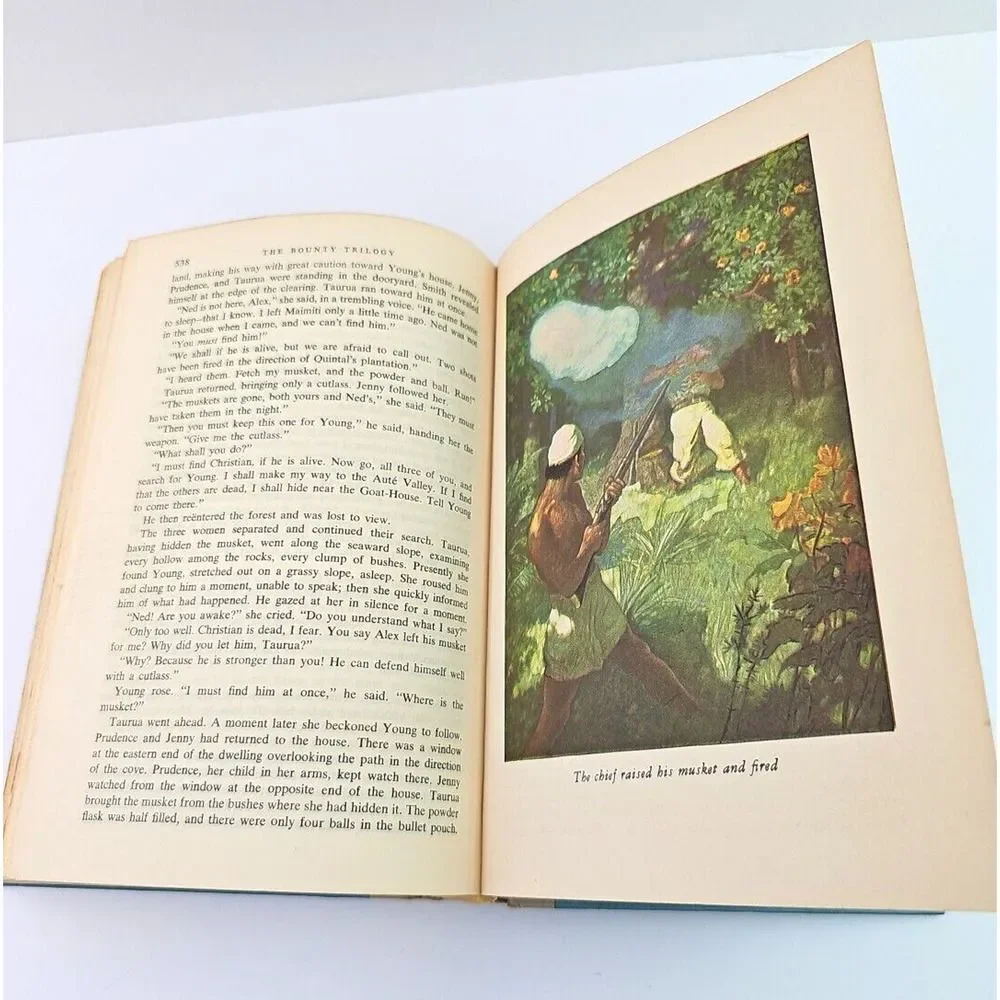 The Bounty Trilogy Nordhoff Hall Wyeth Edition Beautiful Illustrations 1962